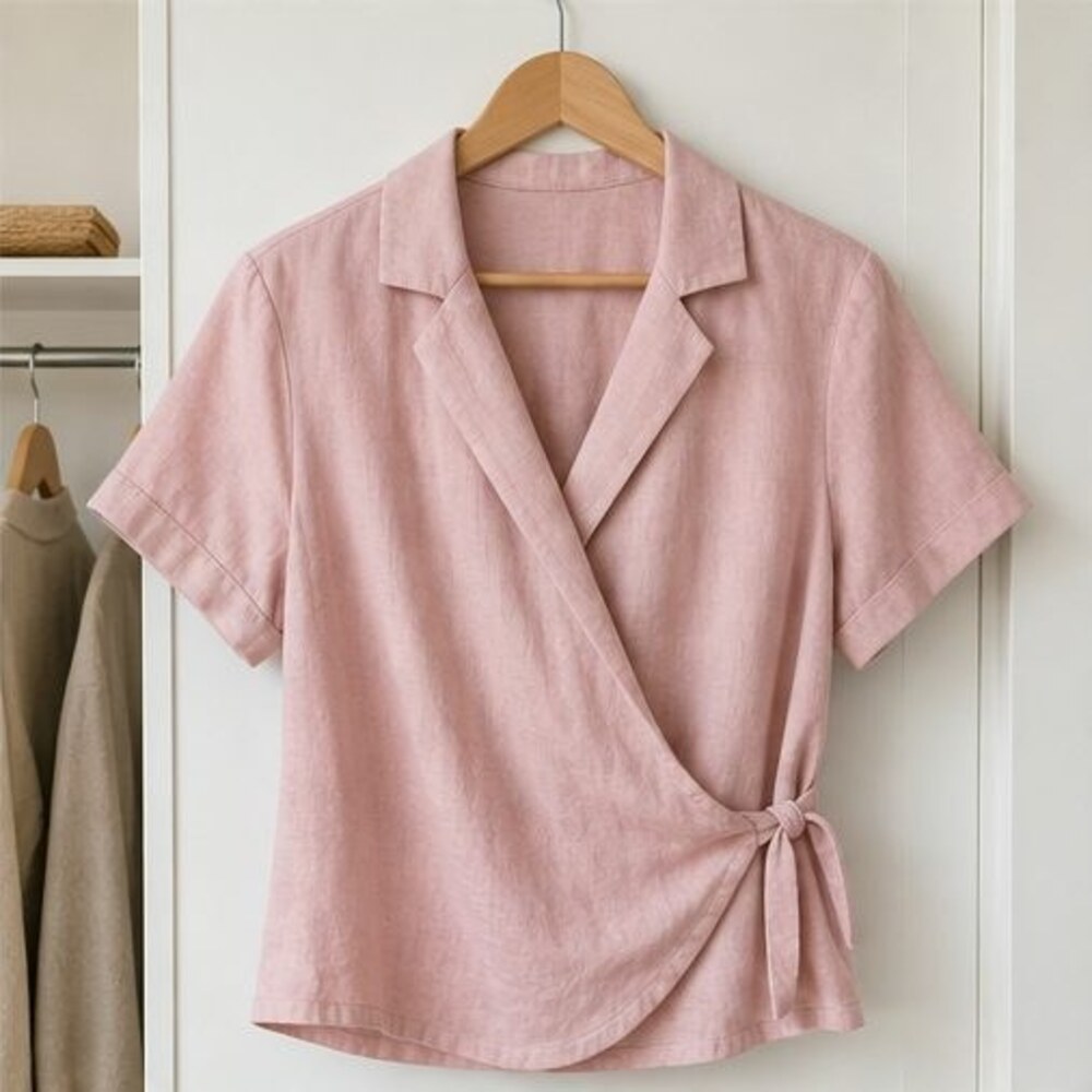 Blush Pleated Blouse